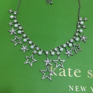 Kate Spade Crystal Star & Imitation Pearl Necklace